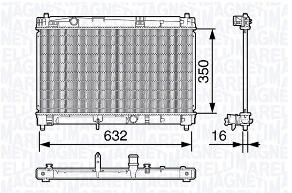 MAGNETI MARELLI Radiators, Motora dzesēšanas sistēma 350213137100